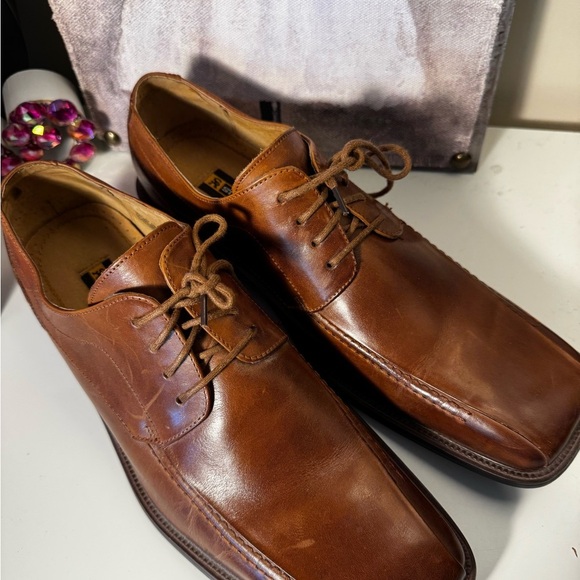Stacy Adam’s Brown Leather Men's Dress Shoes - Picture 1 of 5